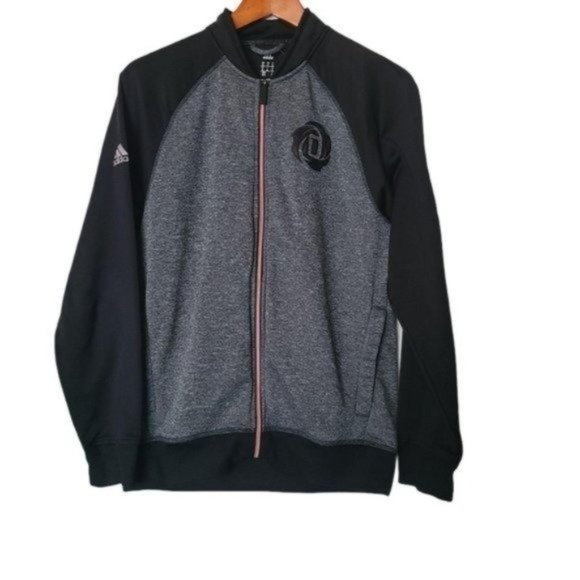 Adidas Derrick Rose Varsity Jacket M‎ Medium Black - Picture 6 of 6